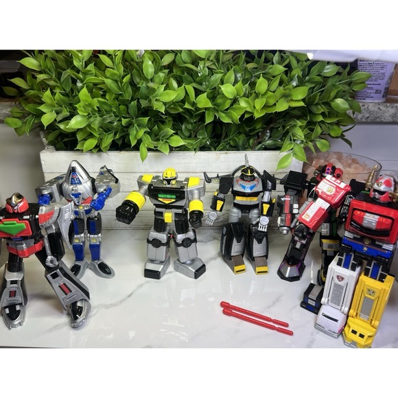 Bandai Namco Other - Power Ranger Time Force Trans-Warp Megazord Lot